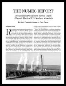 The NUMEC REPORT: Declassified Documents Reveal Depth of Israeli Theft of U.S. Nuclear Materials PDF